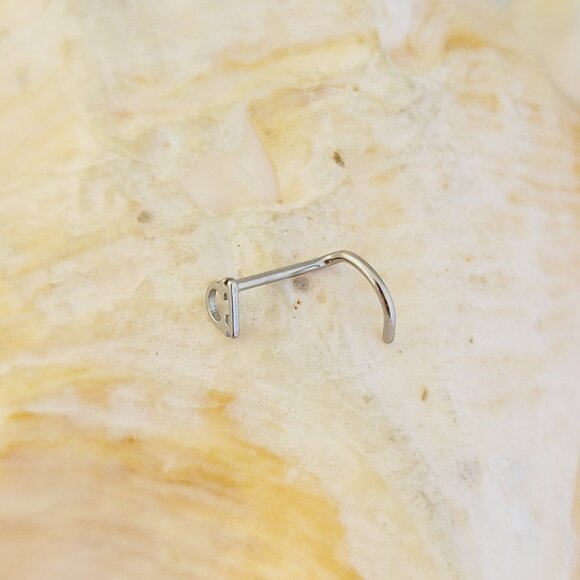20G Libra nose screw nostril piercing zodiac jewelry NWT - Picture 4 of 5